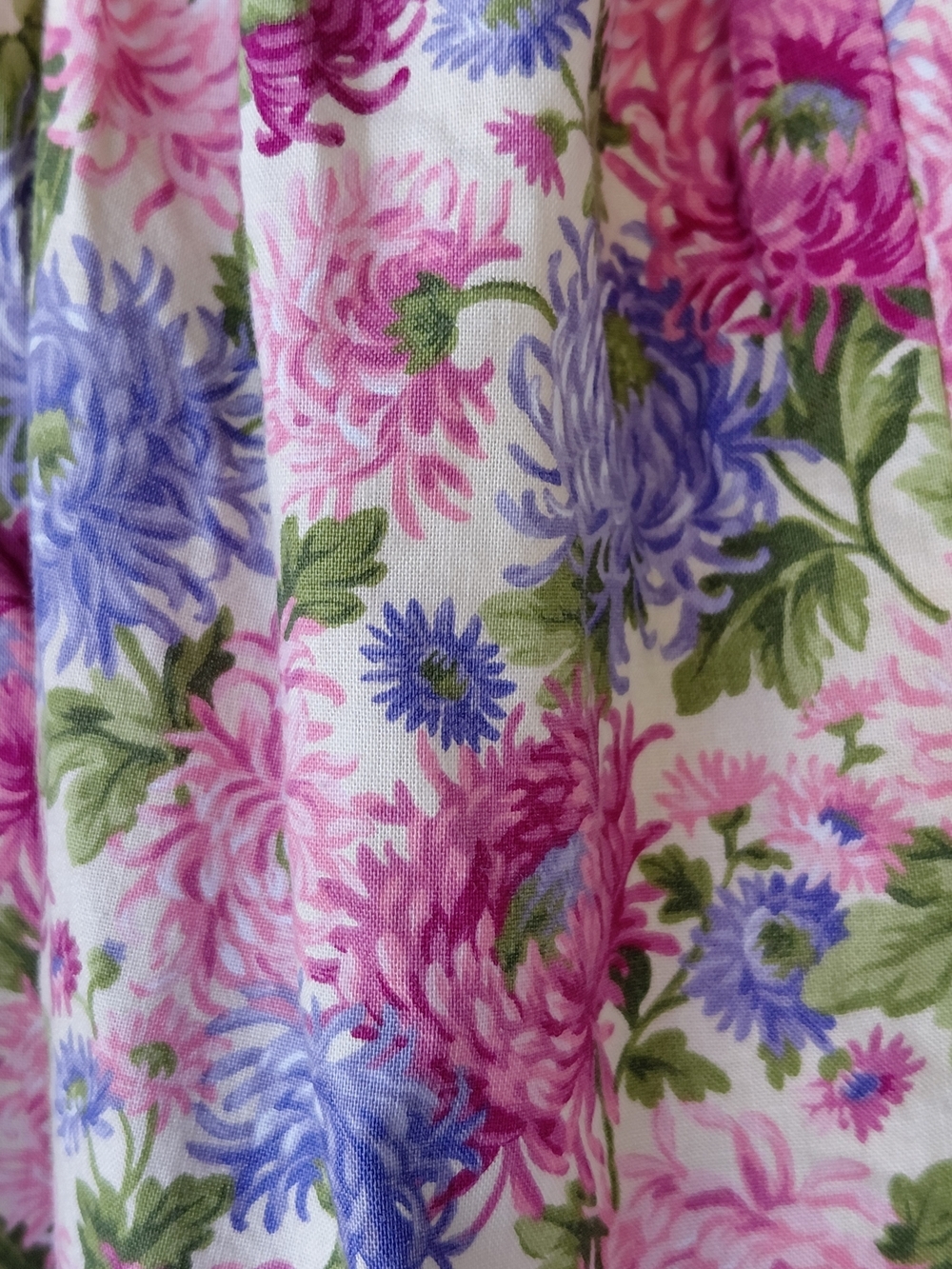 Vintage Girls Floral Dress Size 6 | Pink Purple Cottagecore Tie Back - Picture 8 of 15